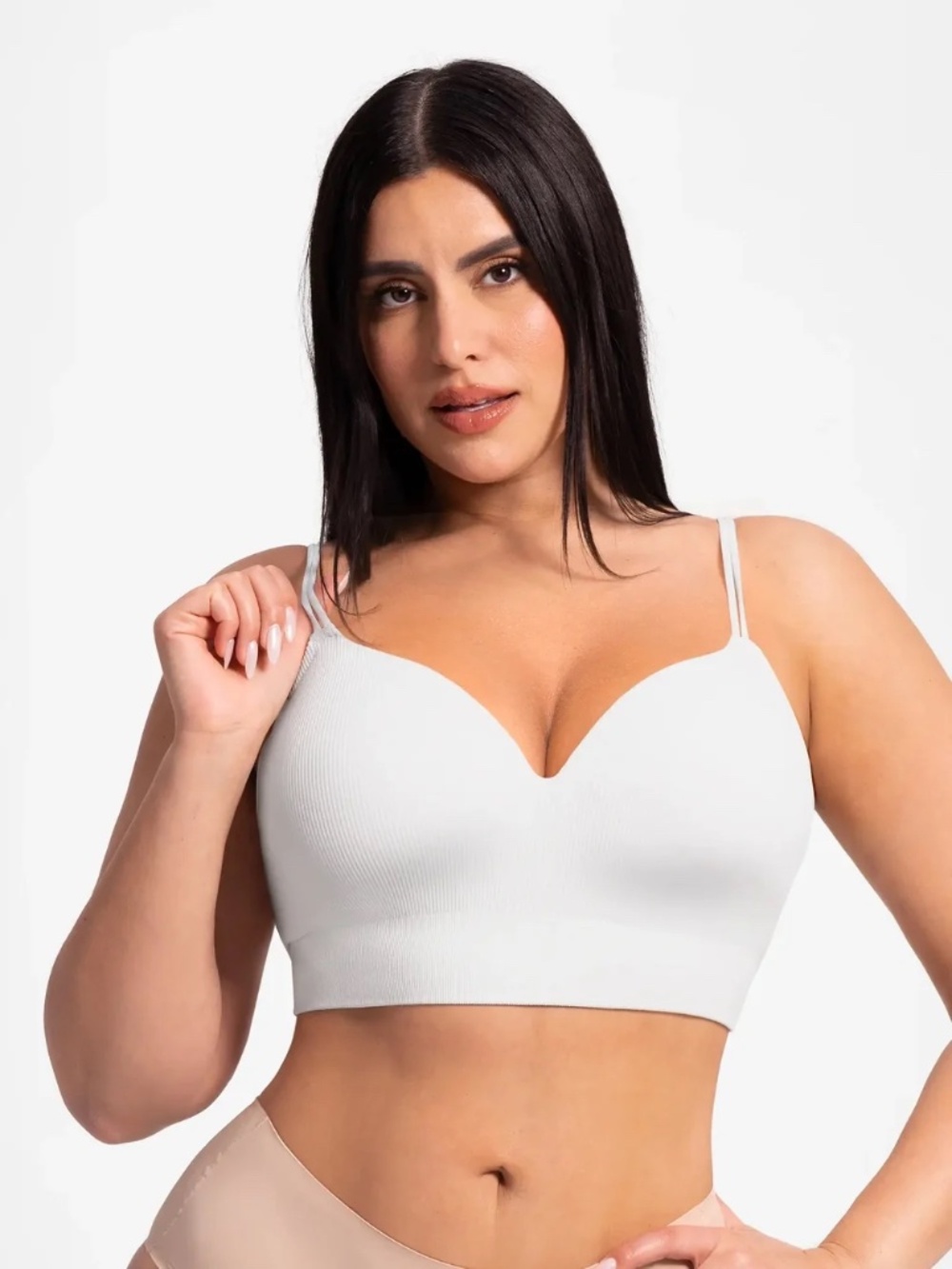 Wireless Ribbed Bra (Size M)